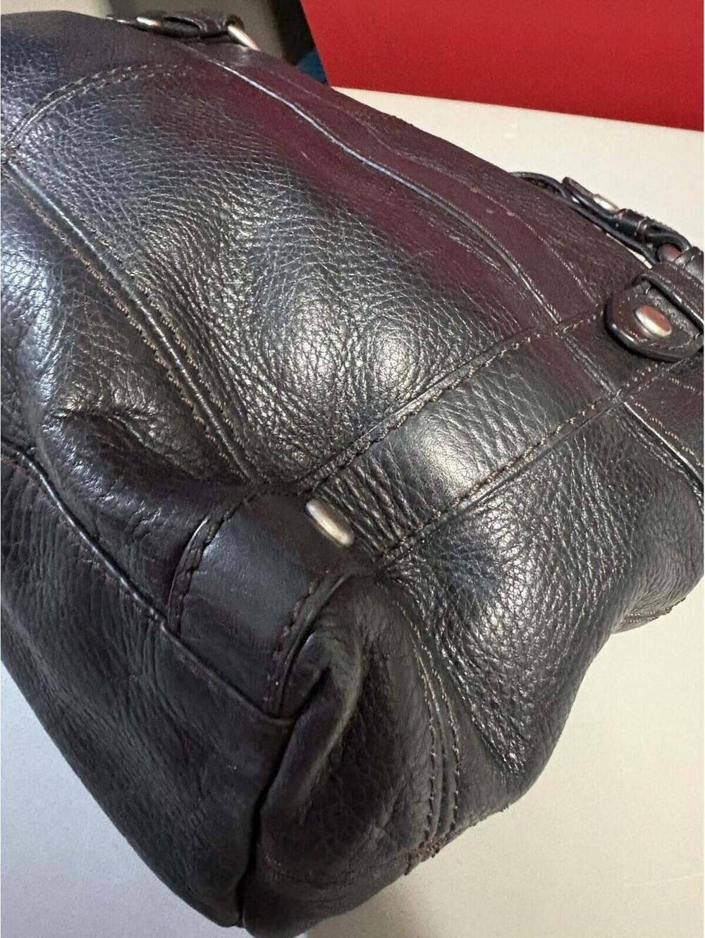 FOSSIL LONG LIVE VINTAGE BLACK LEATHER Shoulder Bag. Lots Of Space - Picture 10 of 16